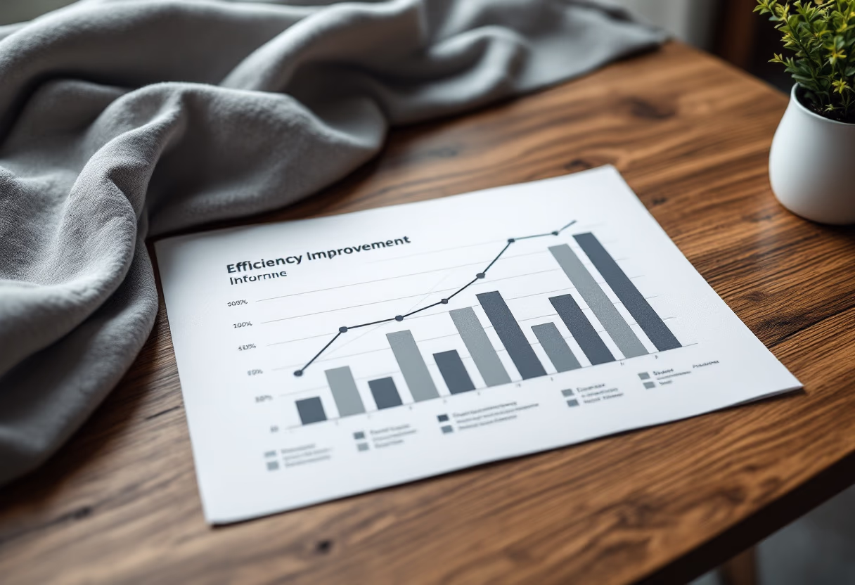 image of company efficiency improvement graph