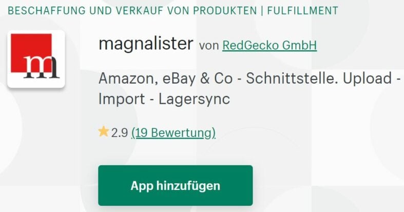Magnalister App
