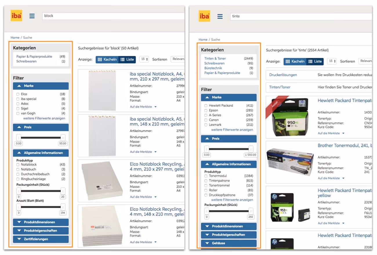 personalisierung-b2b-facettennavigation