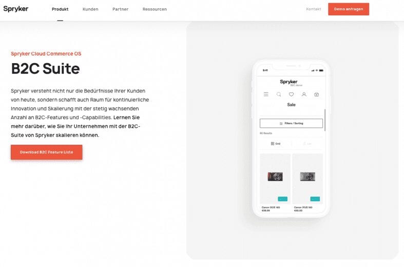 Spryker Cloud Commerce OS B2C Suite