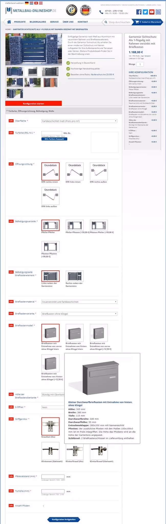 Produktkonfigurator metallbau-onlineshop Interview Onlineshopbetreiber Alexander Steireif