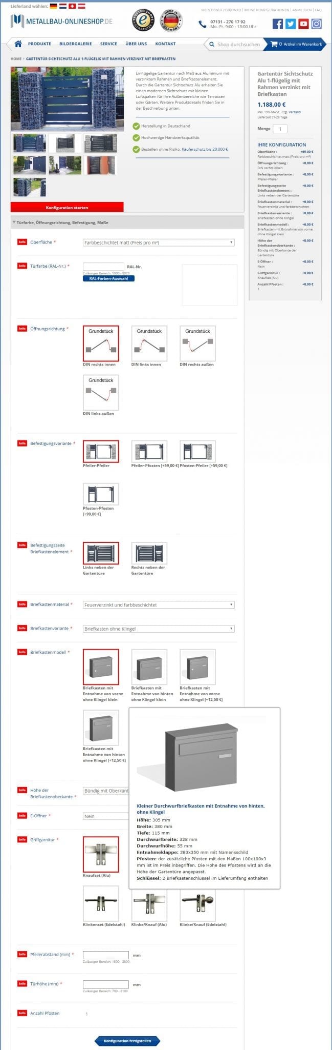 Produktkonfigurator metallbau-onlineshop Interview Onlineshopbetreiber Alexander Steireif