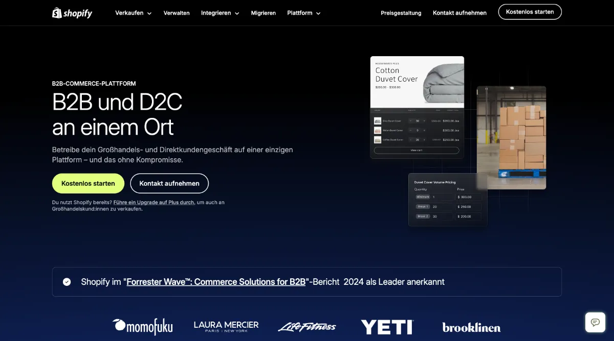 Plus Kunden bekommen B2B Features