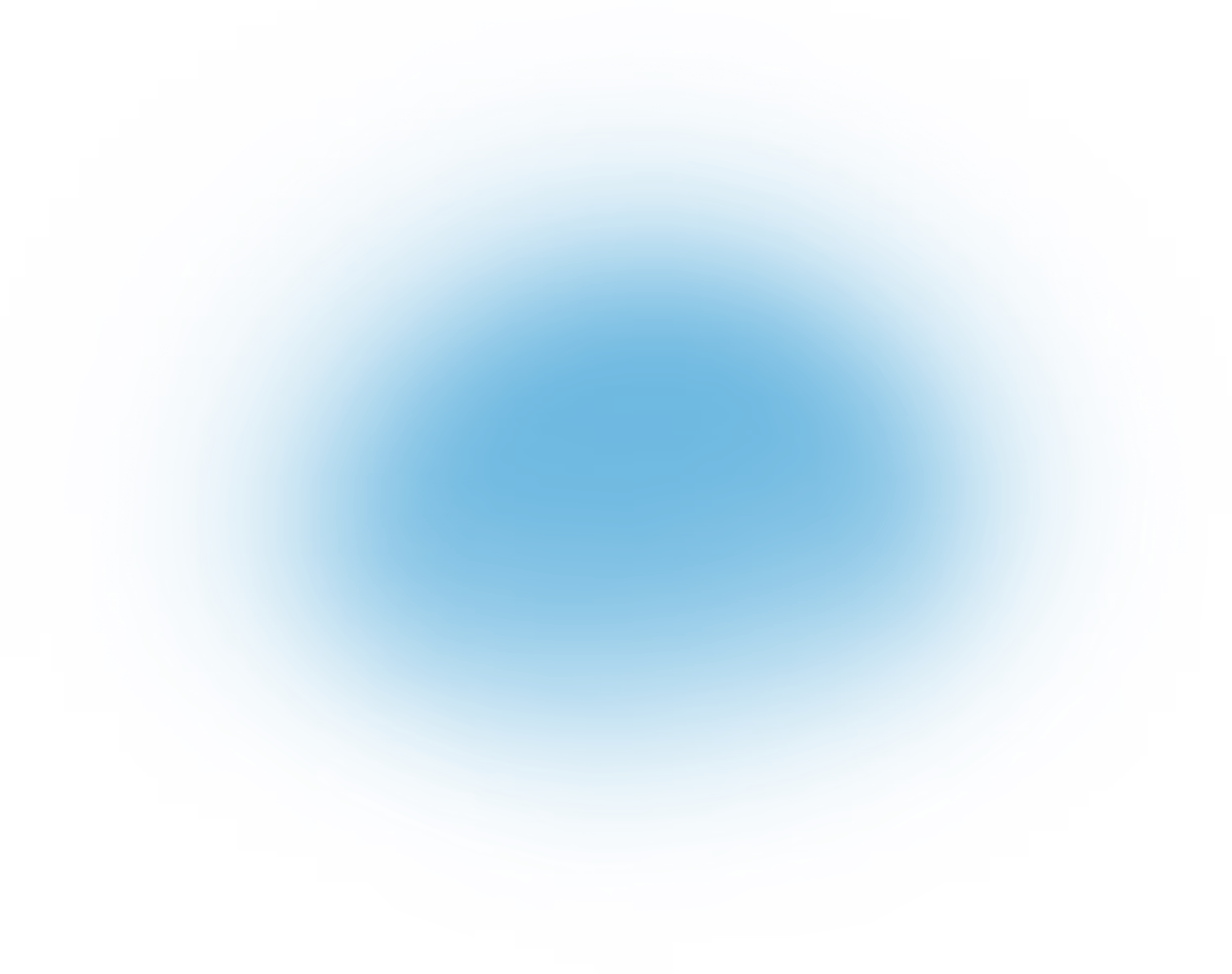Glowing blue sphere with a bright cyan halo on a black background.