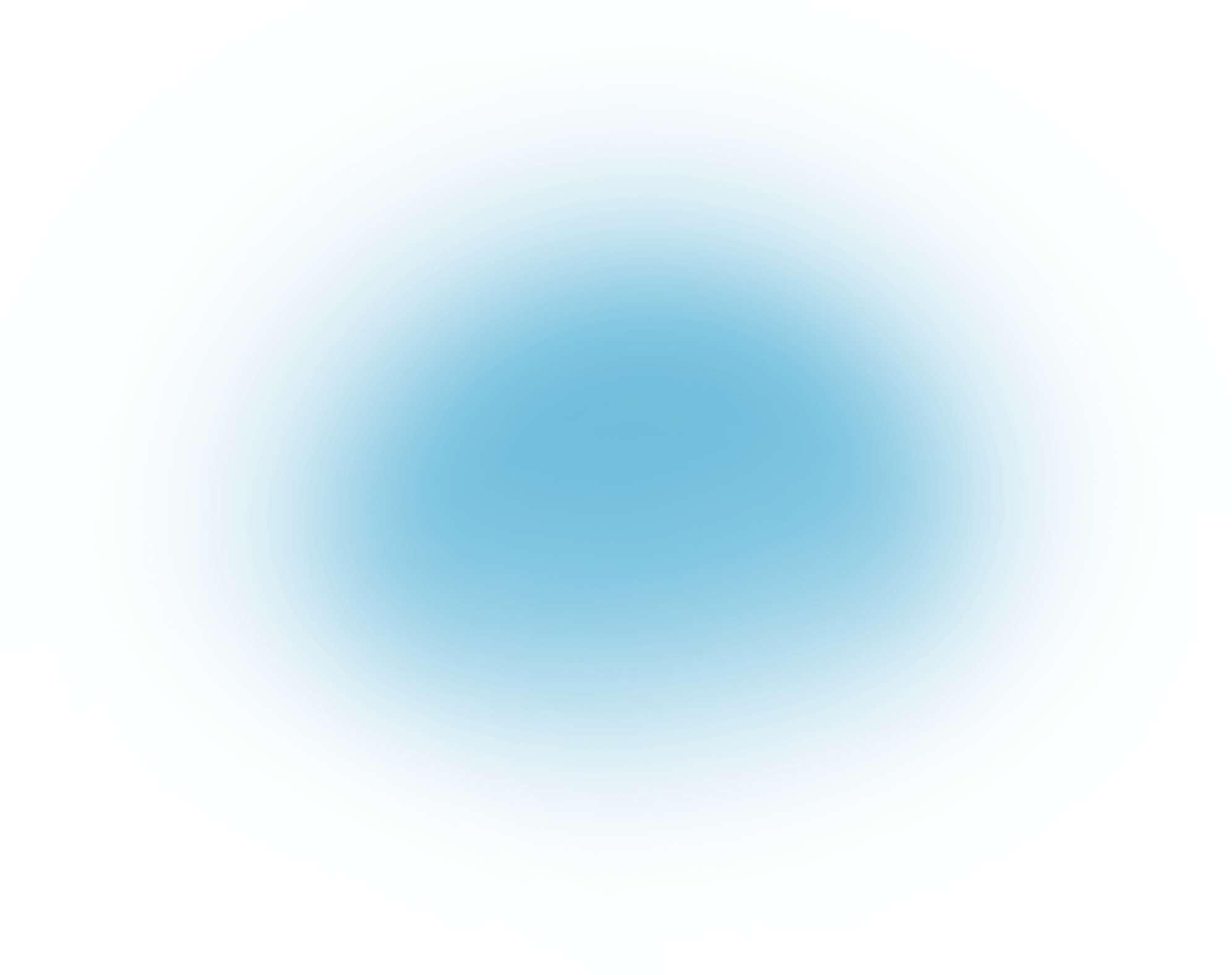Glowing blue sphere with a bright cyan halo on a black background.