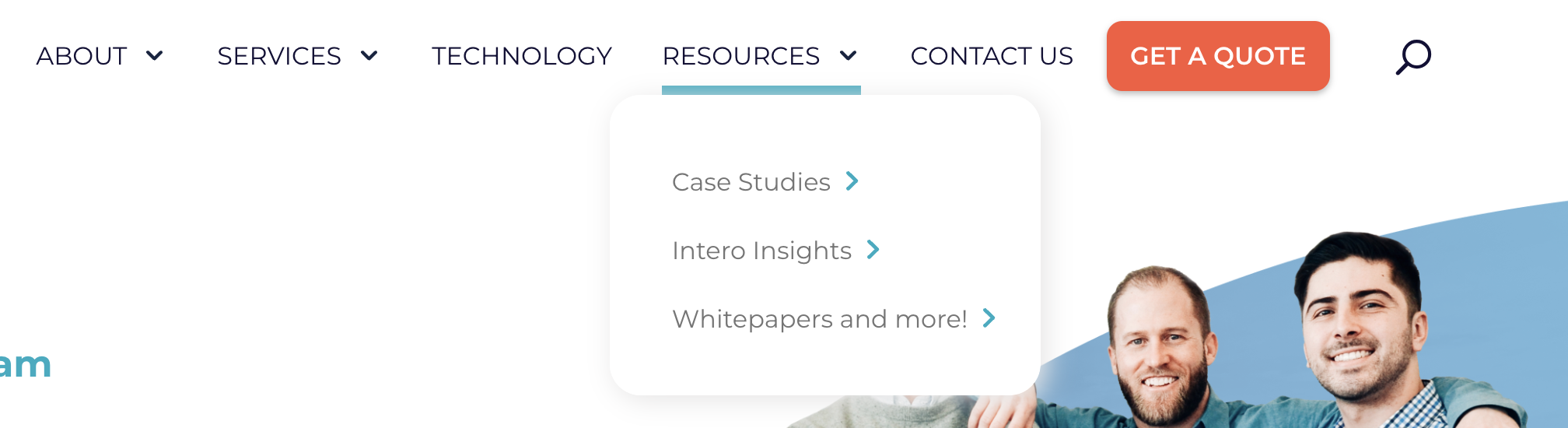 Intero Digital Screenshot