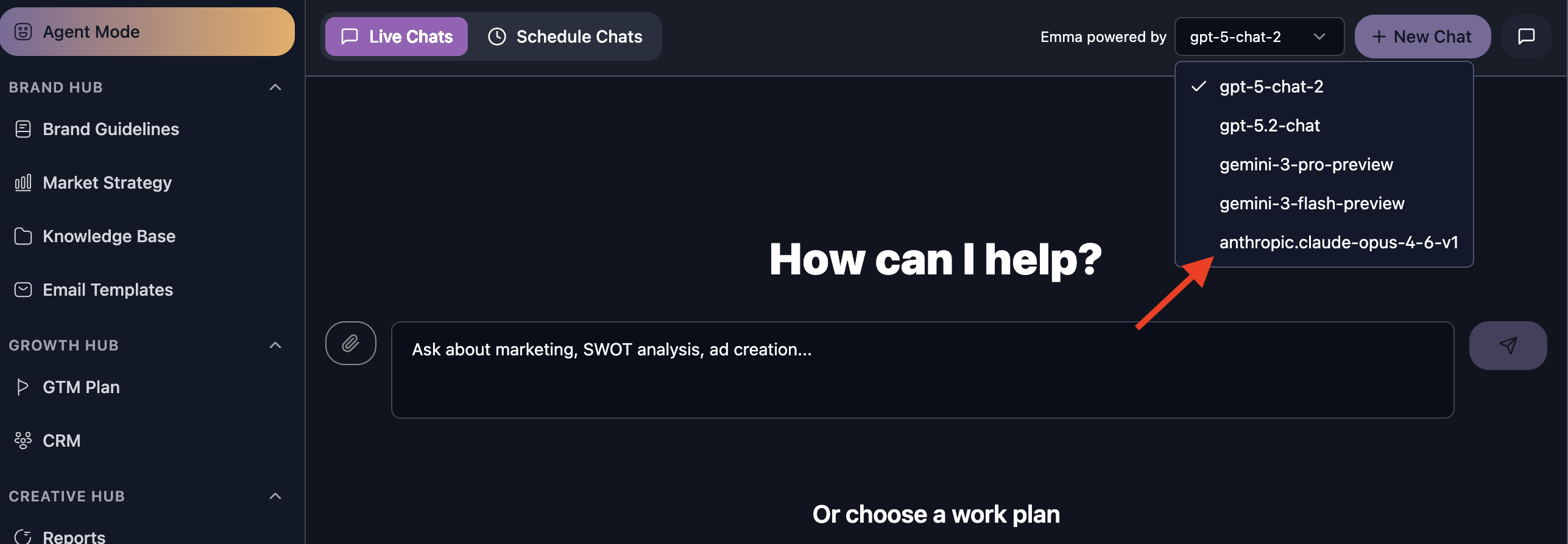 Claude Opus 4.6 supported in AgentWeb UI