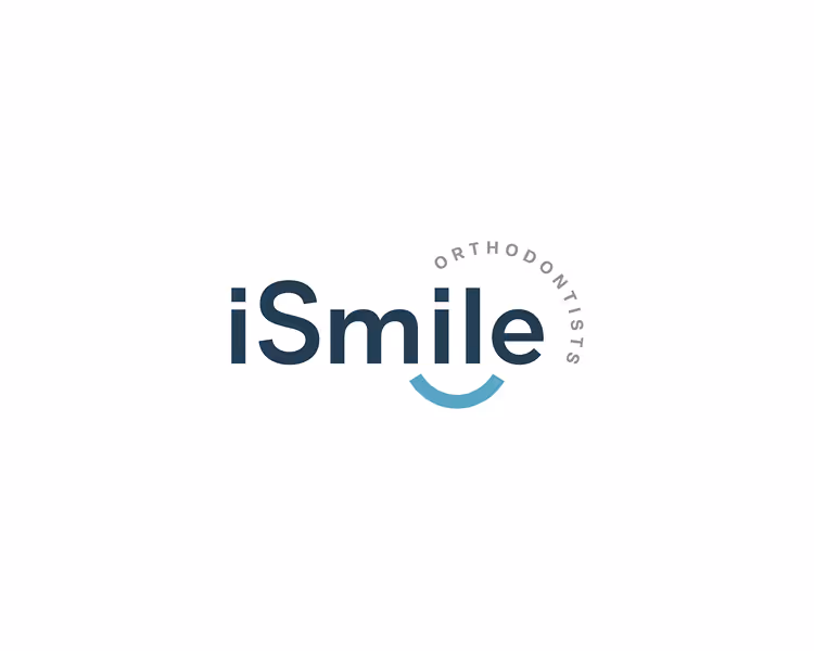 iSmile Orthodontists logo with a blue smiling curve beneath the word Smile.