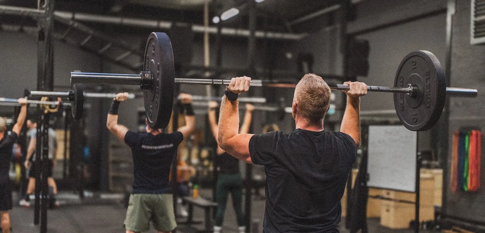 training session in gym