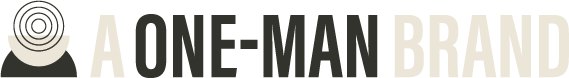 One-Man Brand Logo Reversed