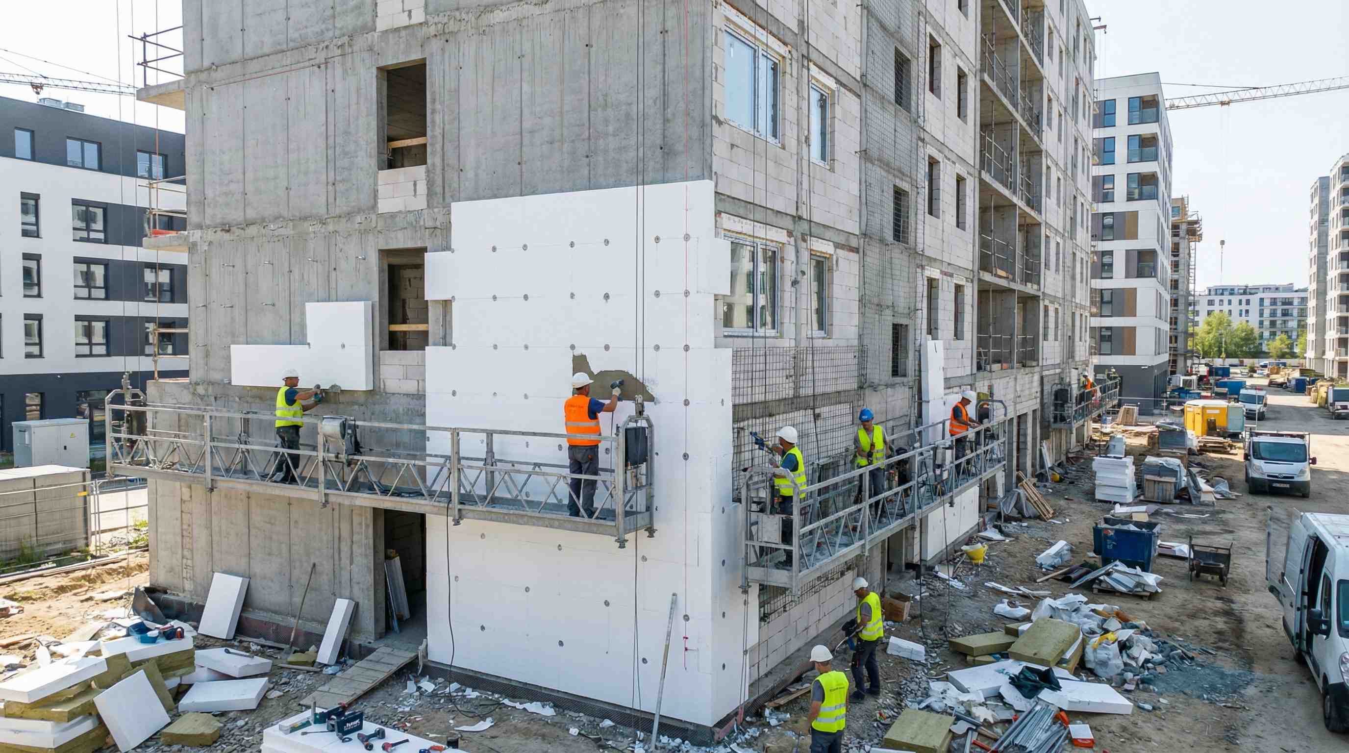 fachada com sistema ETICS Capoto em Leiria
