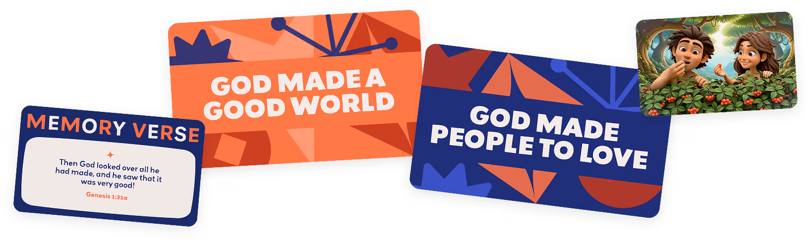 God’s Kids lesson cards
