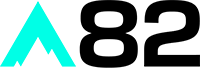 Image of the A82 logo with the A in neon green and the 82 in black.