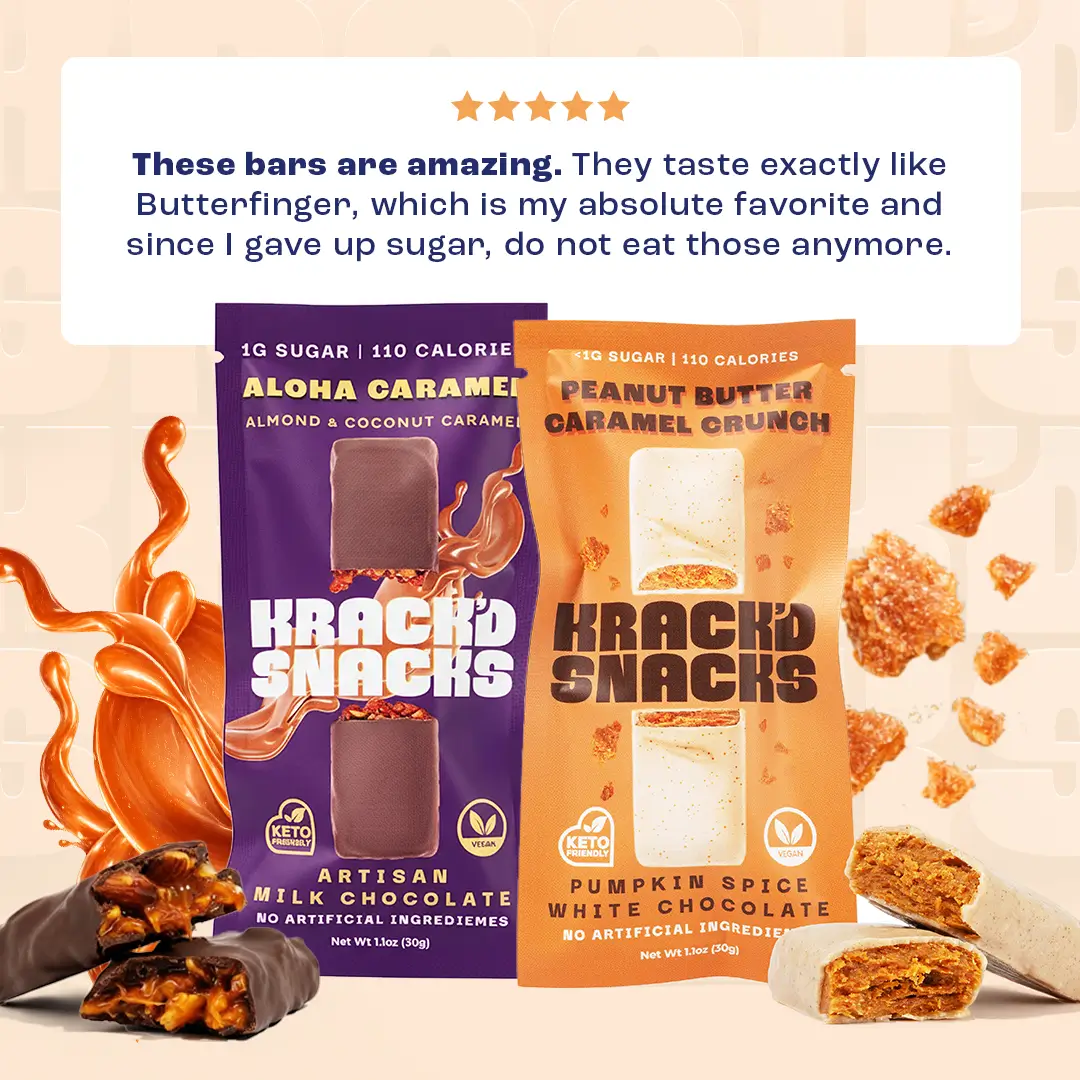 Sample work for Krack'd Snacks