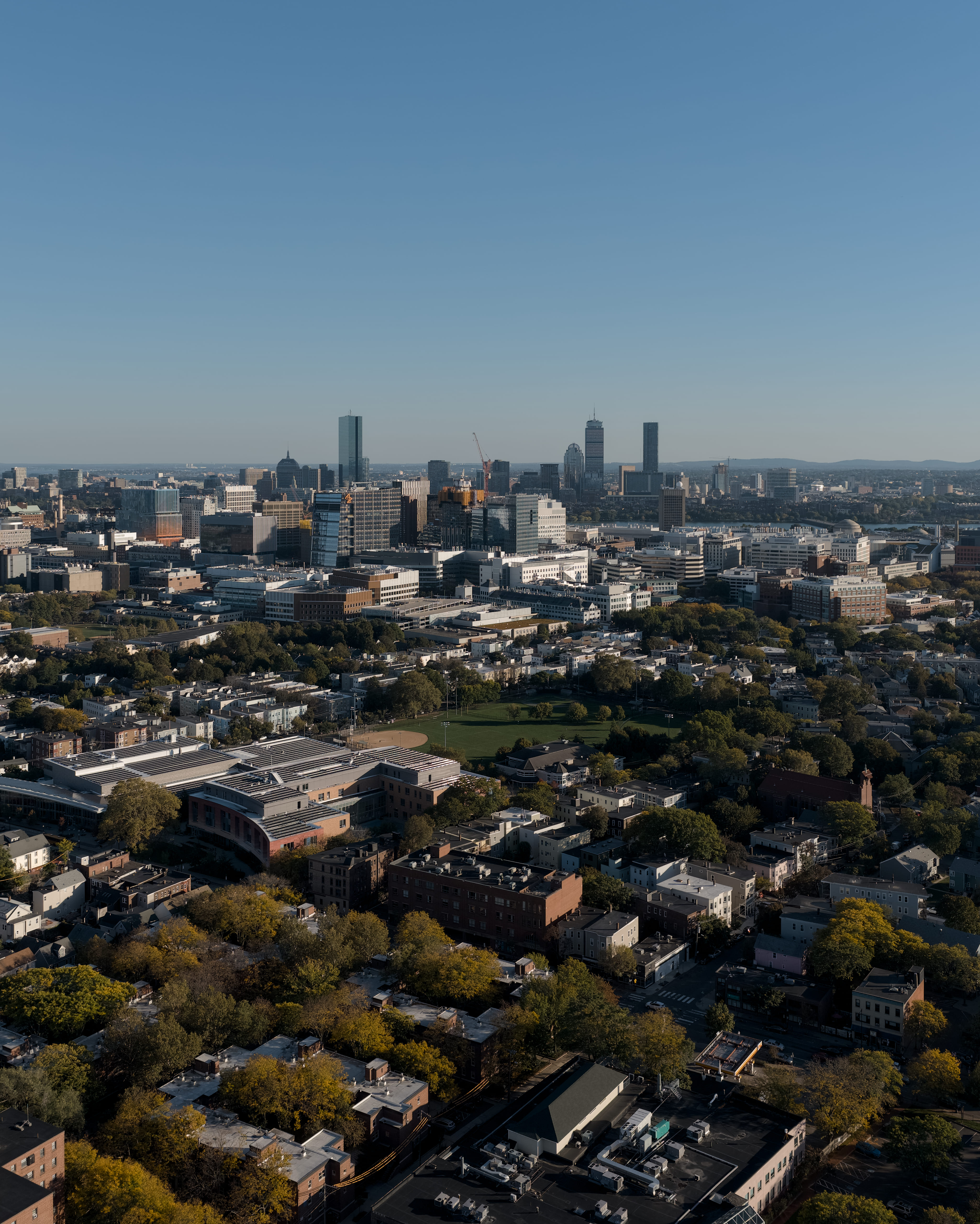 Aerial drone image of Boston, Massachusetts, captured by an enterprise drone flight