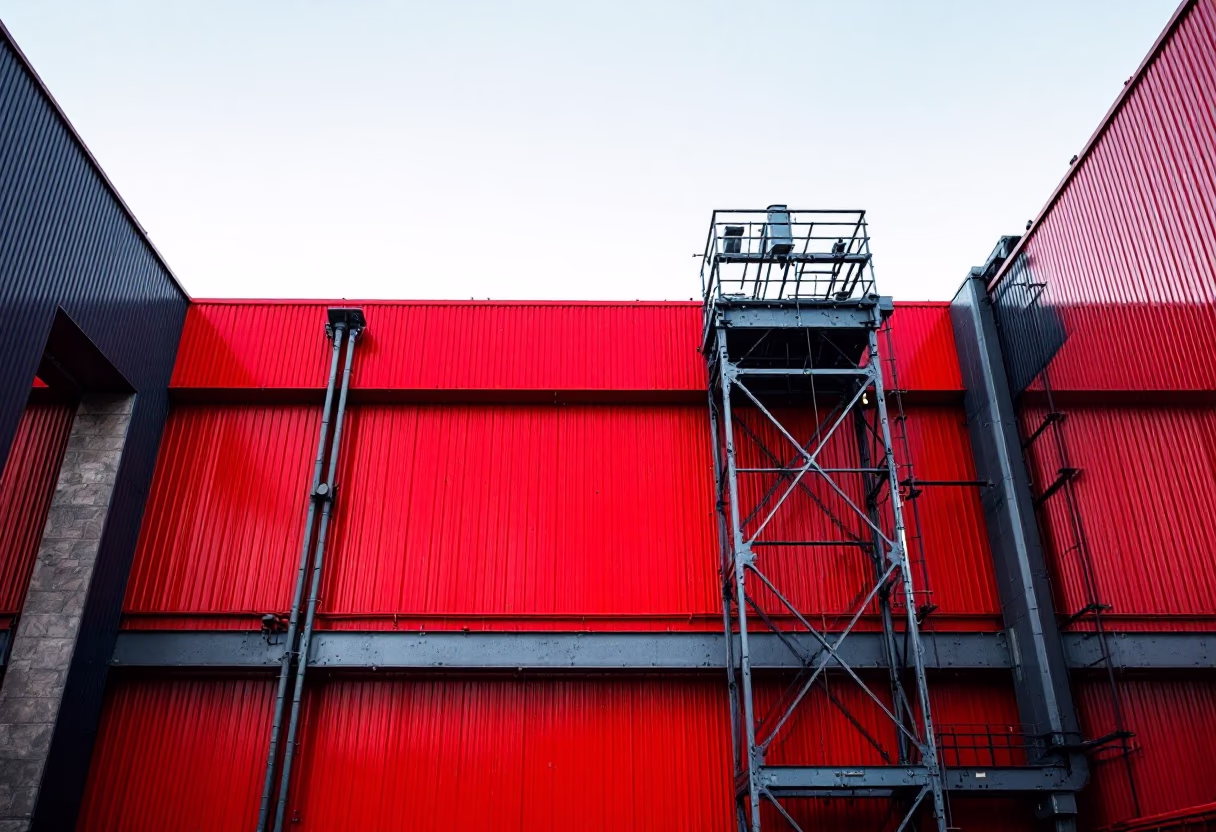 image of factory exterior (for a manufacturing plant)