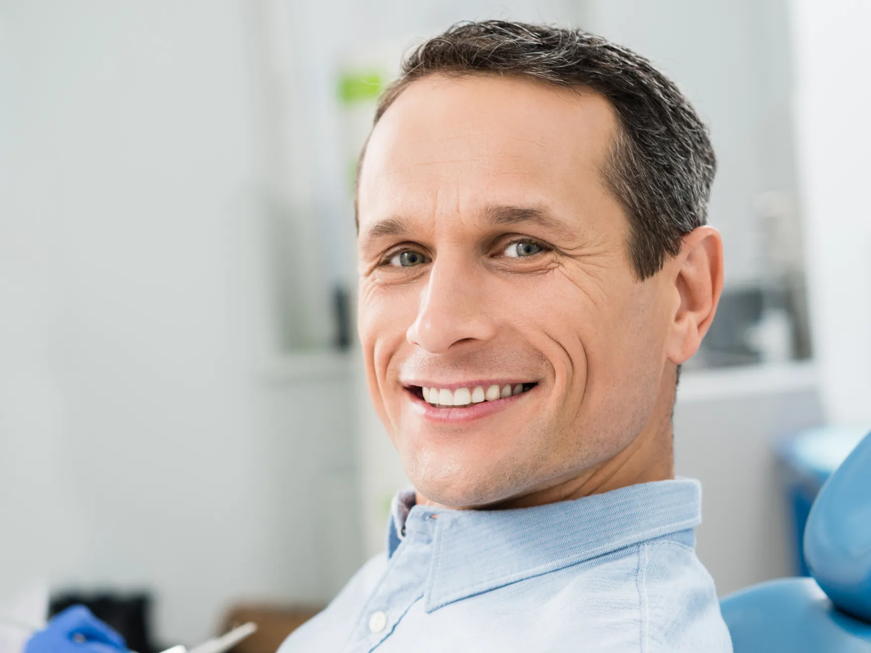 Patient smiling