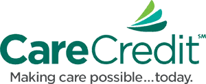 CareCredit logo with tagline 'Making care possible... today'.