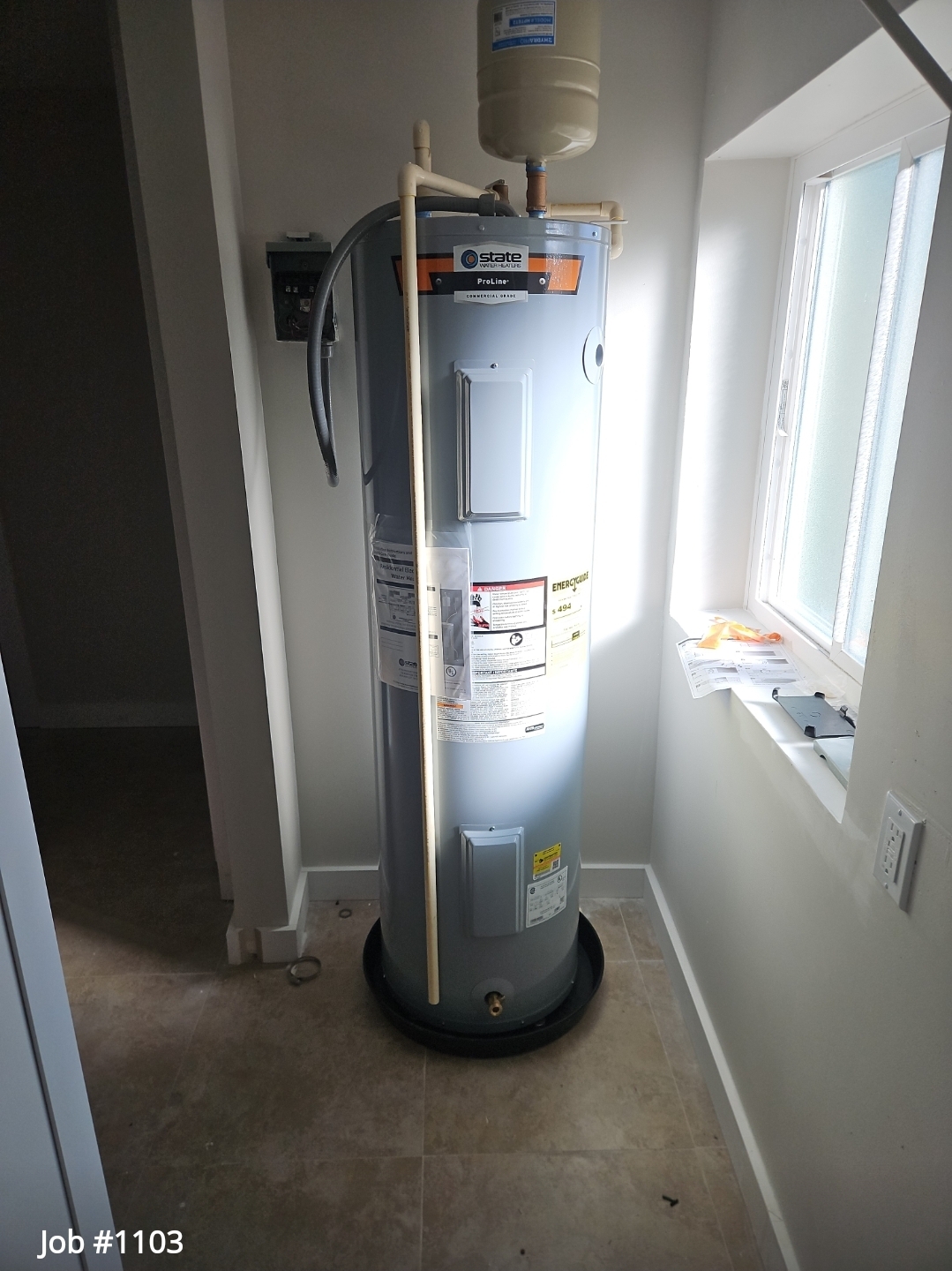 water heater recently repaired