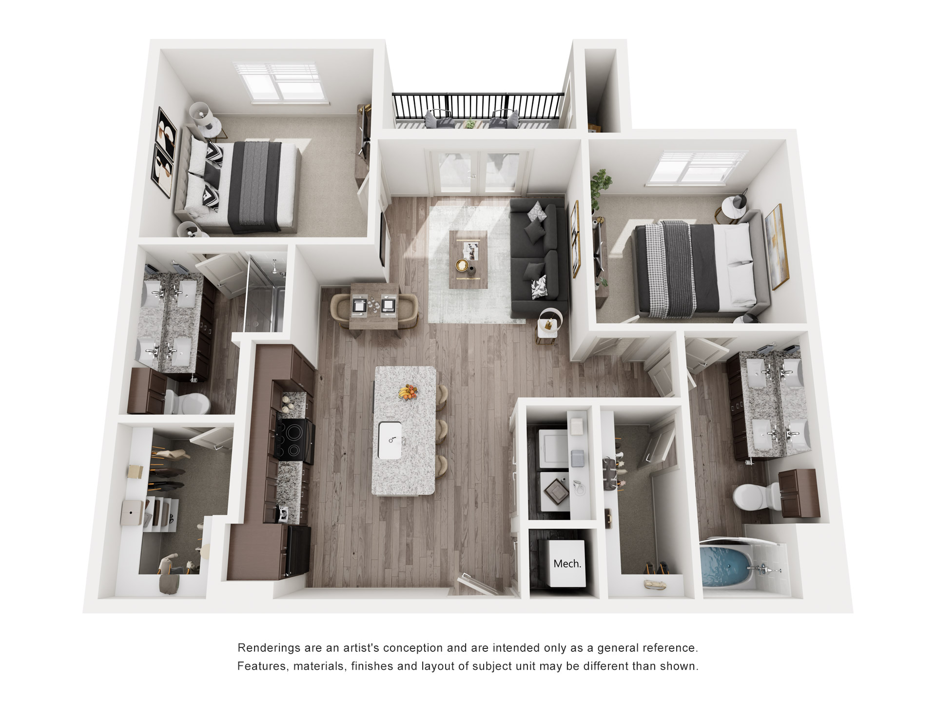 B2 Floor plan layout