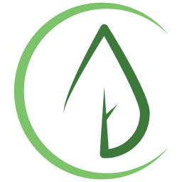 Circle with a leaf inside