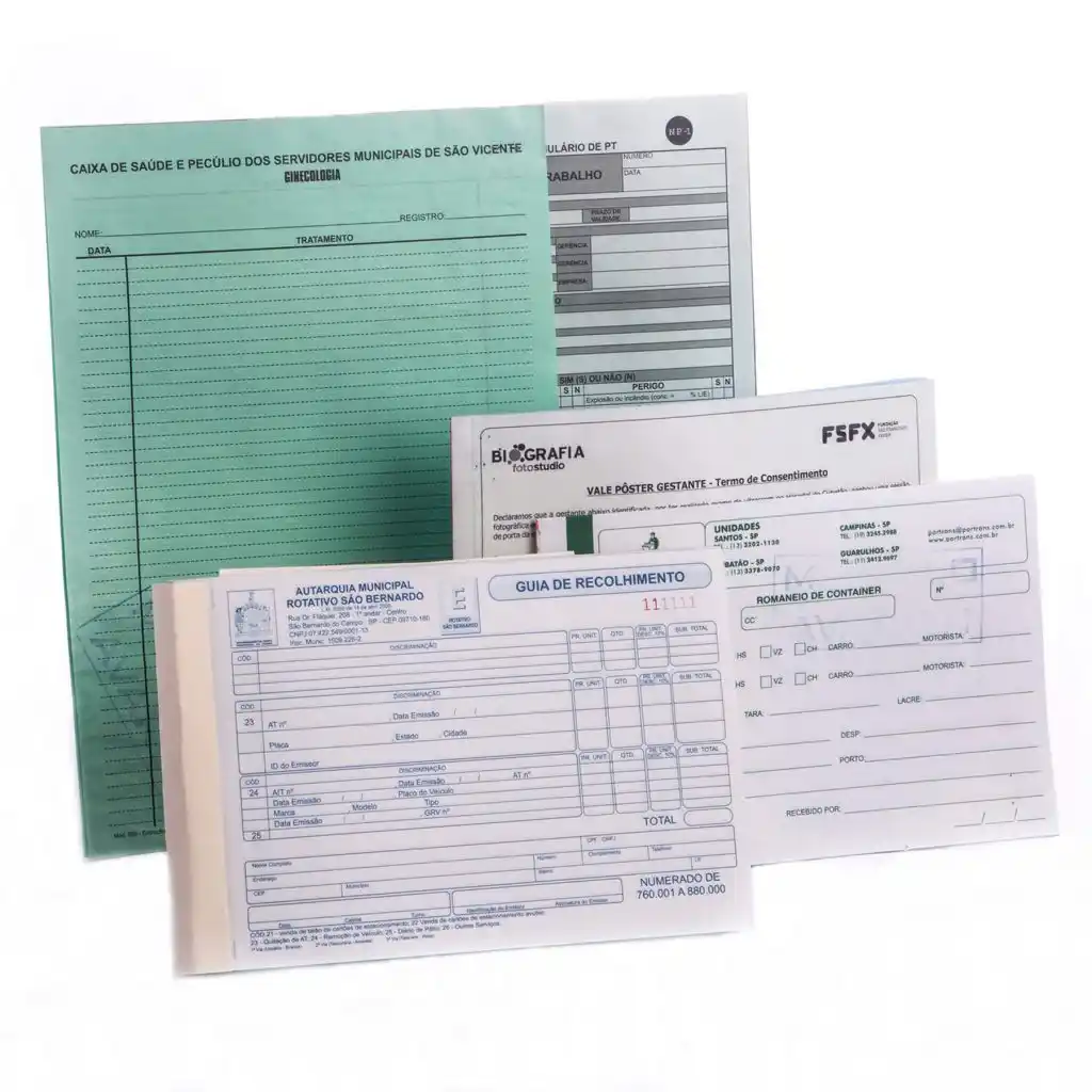 Collection of various official documents and forms including health, consent, and municipal guides.