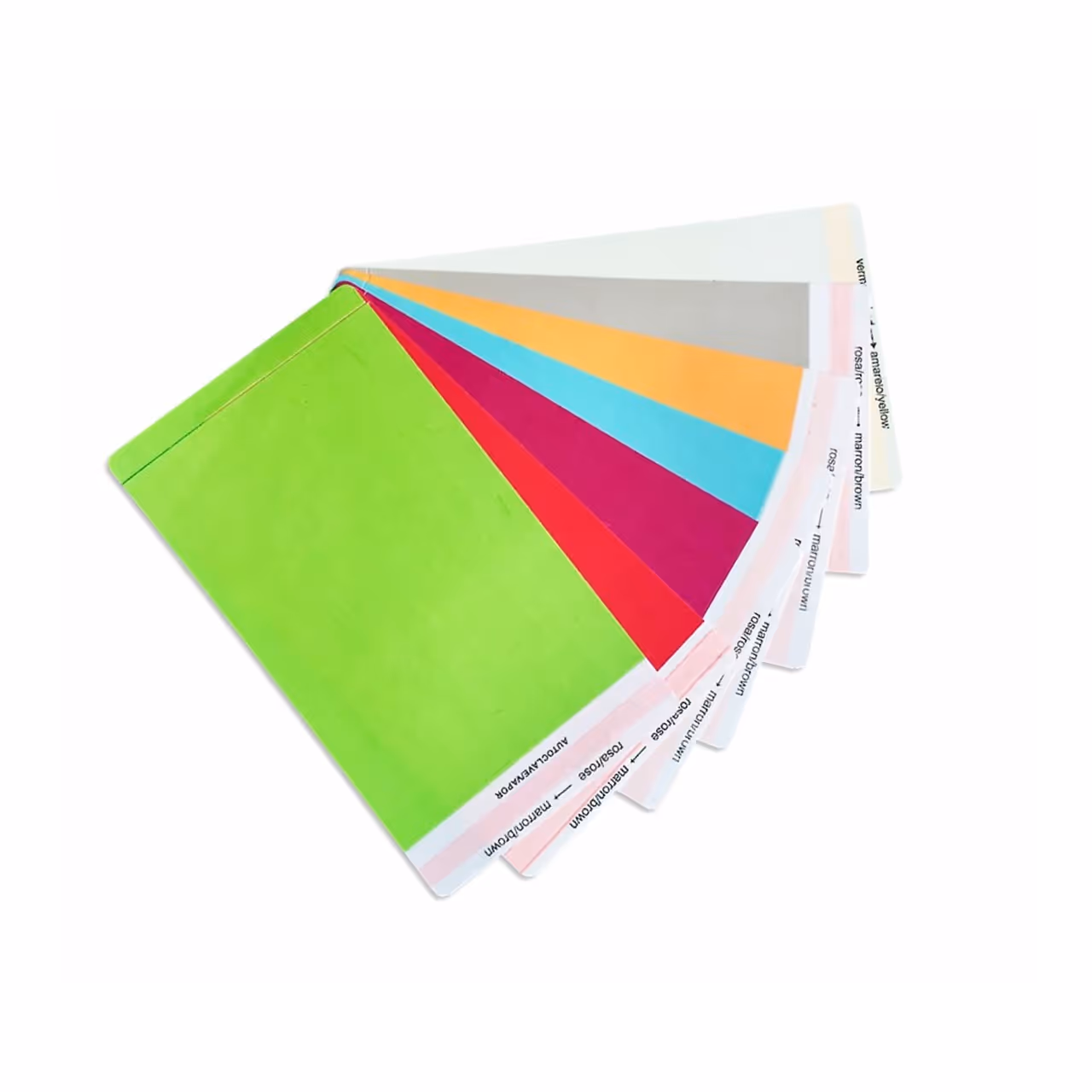 Roll of blank white rectangular adhesive labels on a white background.