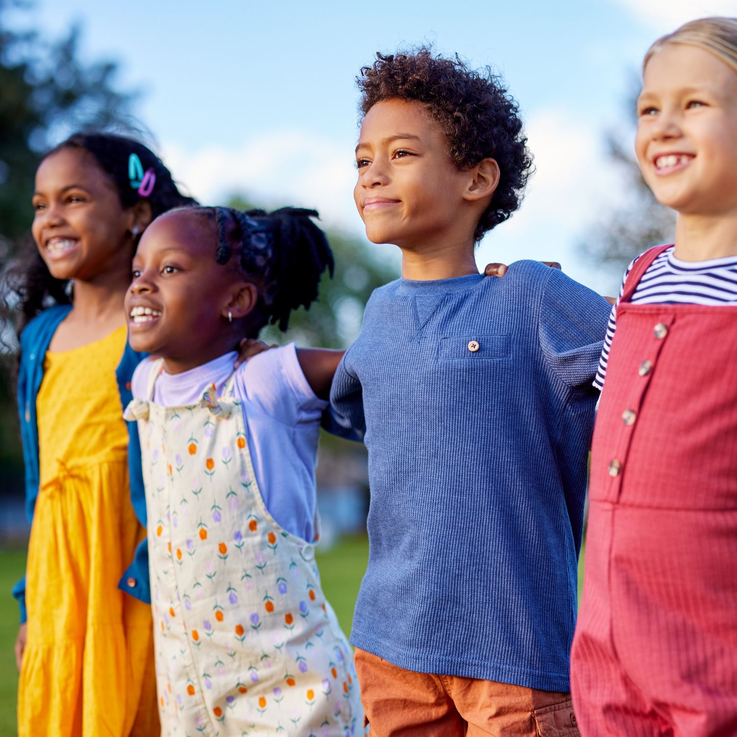 Miss Erica with foster children