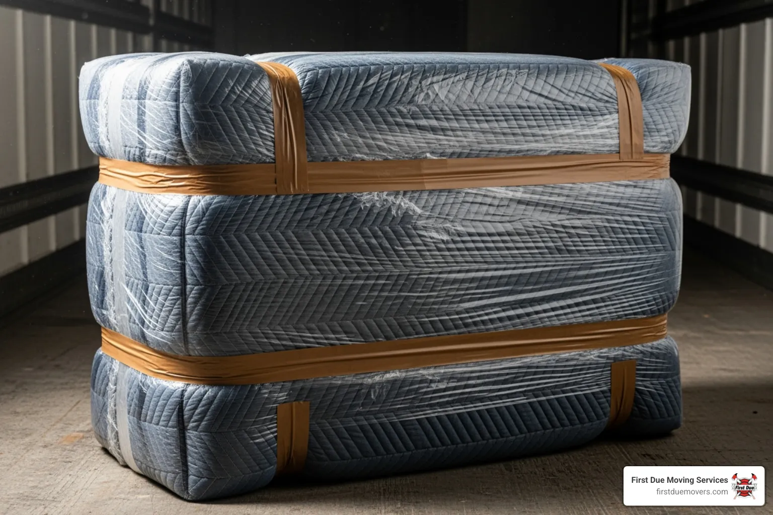 properly wrapped piece of furniture - trustworthy moving company