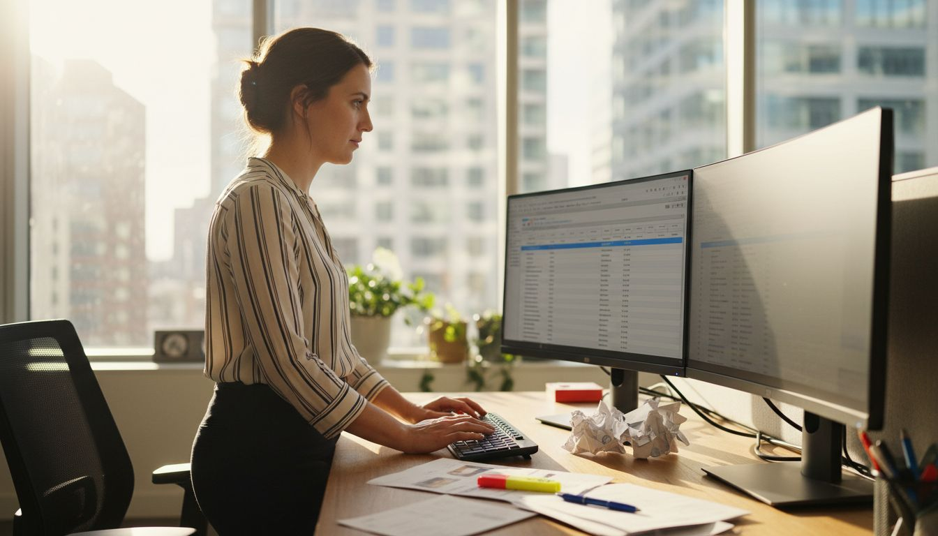 Analyst performing product listing audit