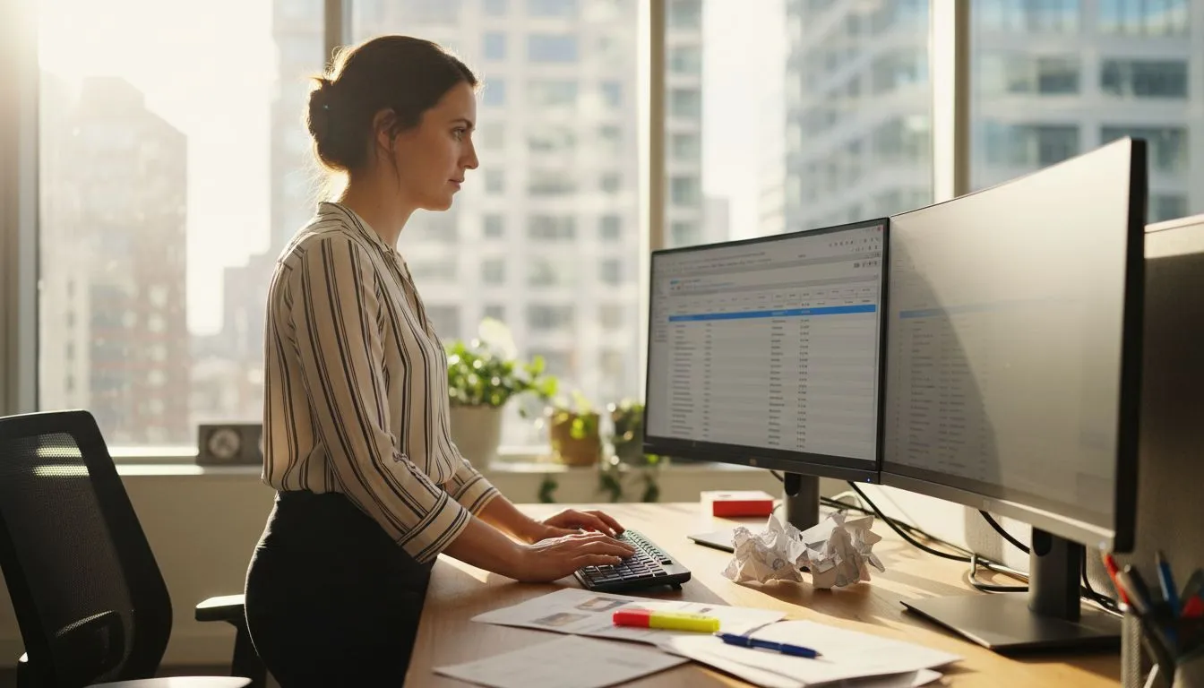 Analyst performing product listing audit