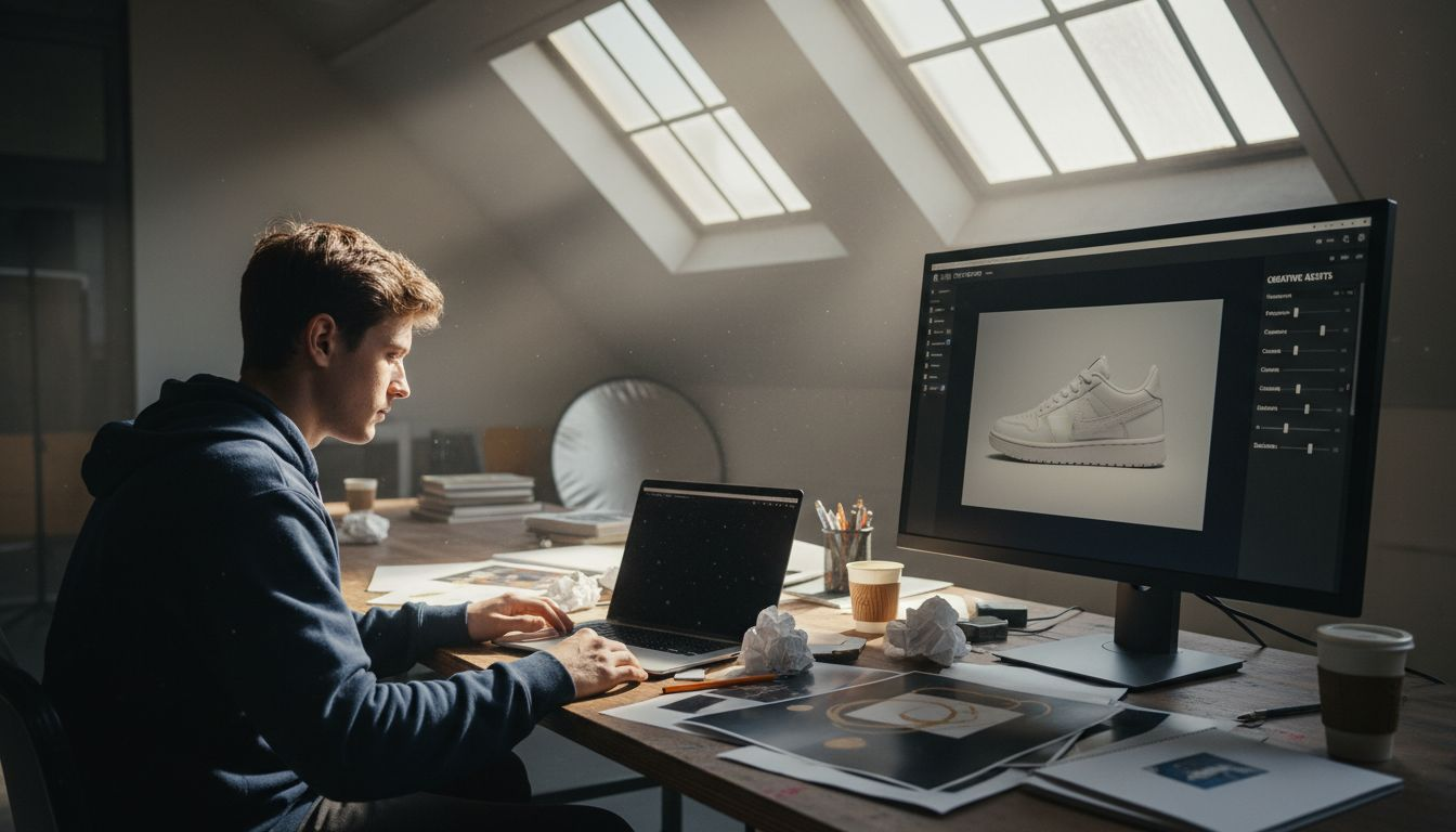 Designer edits product listing assets