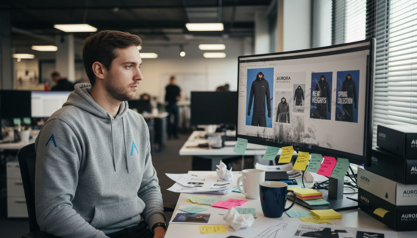 Designer building creative assets for Amazon Ads