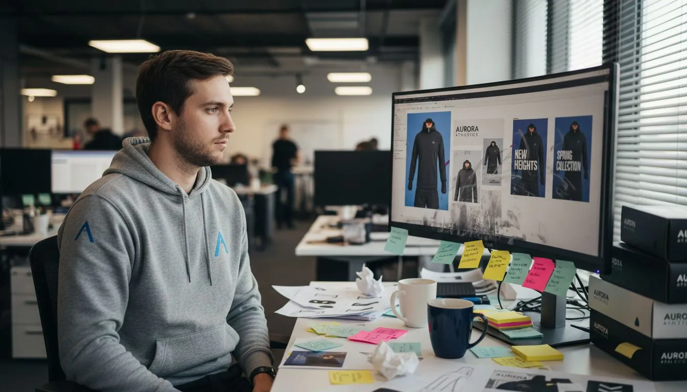 Designer building creative assets for Amazon Ads