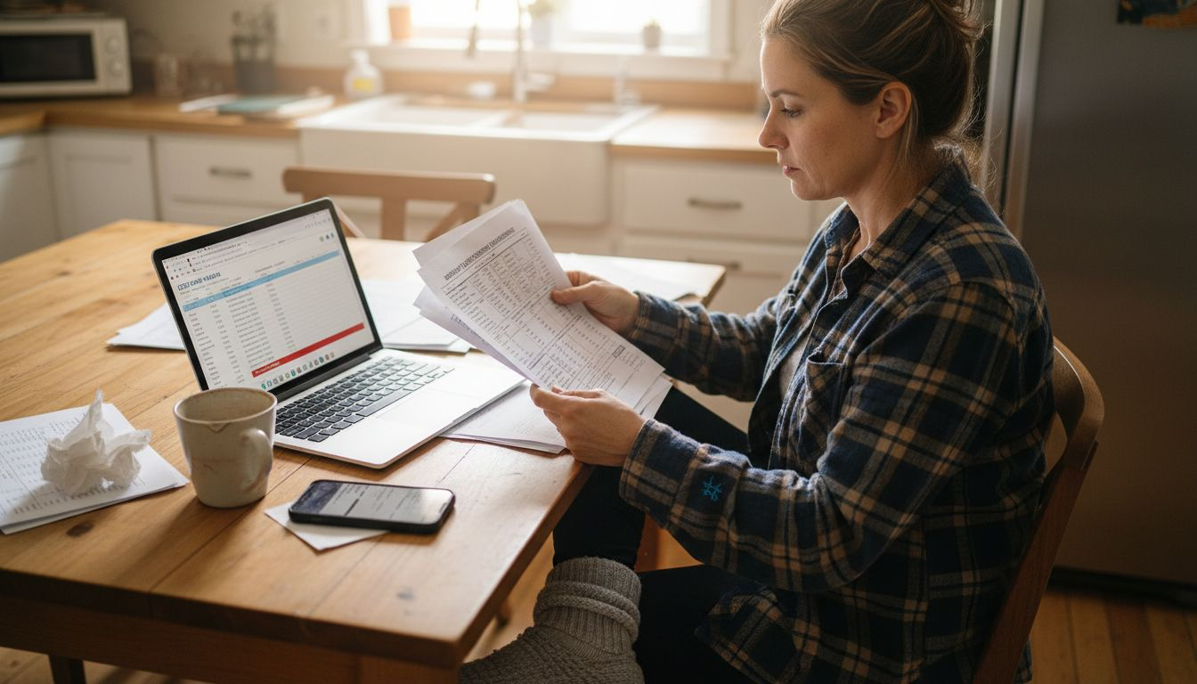 Business owner comparing ecommerce fee reports