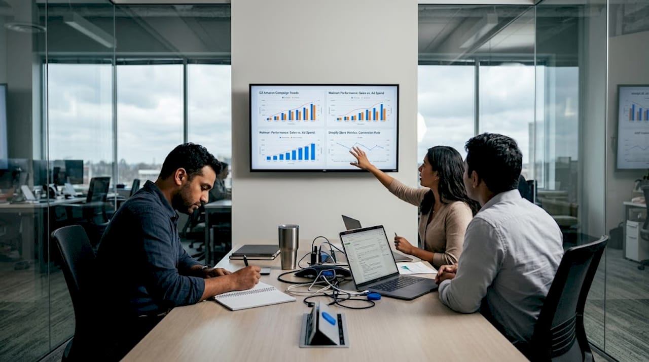 Team discusses multichannel e-commerce campaigns