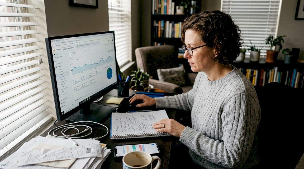 Shopify analytics setup in home workspace