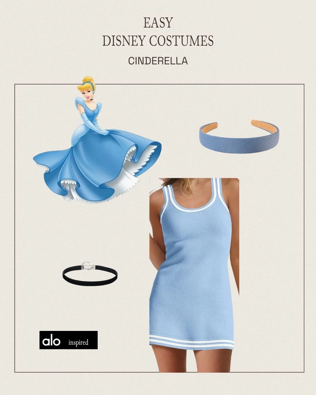 Cinderella sweat-proof Disney costume — look two