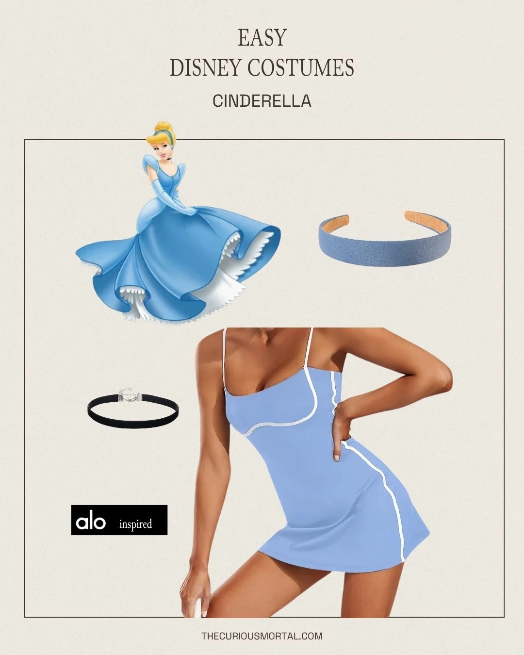 Cinderella sweat-proof Disney costume — look three