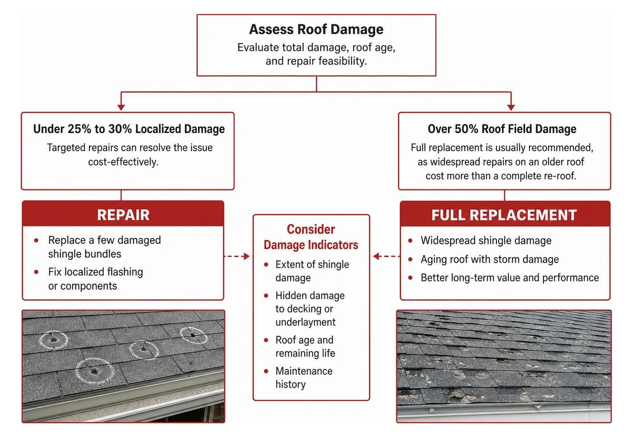 comparing roof repair versus full replacement decisions comparing roof repair versus full replacement decisions