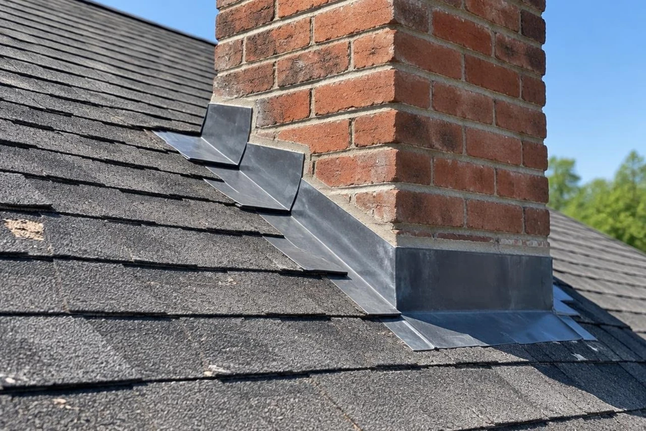 properly installed step flashing and mortar-embedded counter flashing detail properly installed step flashing and mortar-embedded counter flashing detail