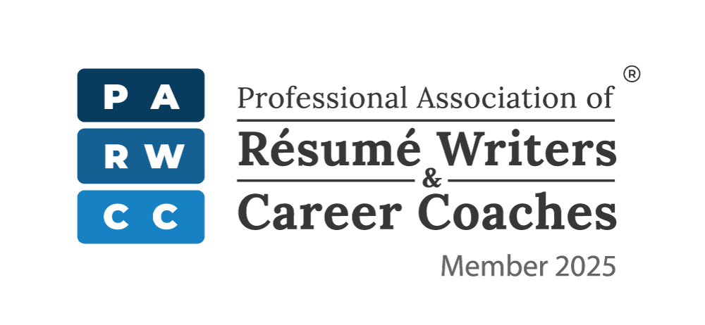 PARWCC Professional Association of Résumé Writers and Career Coaches Member 2025 badge