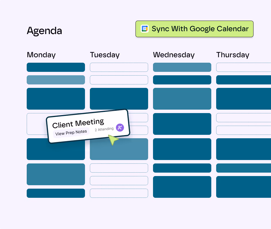 An illustration of a UI demonstrating booking. 