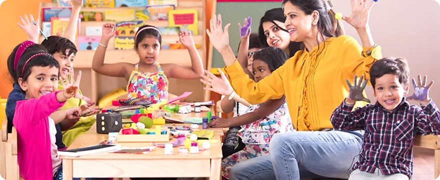 Children in a classroom