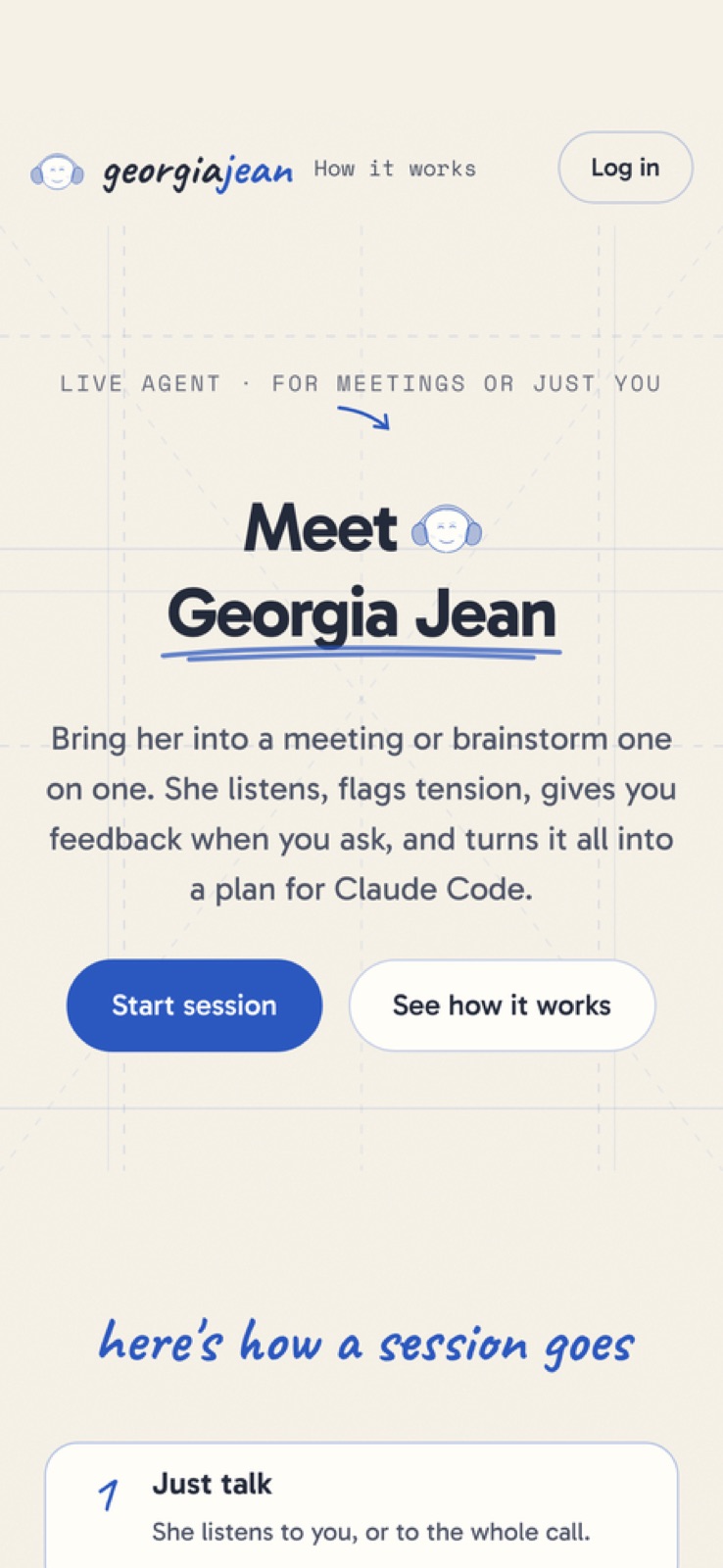Georgia Jean on mobile
