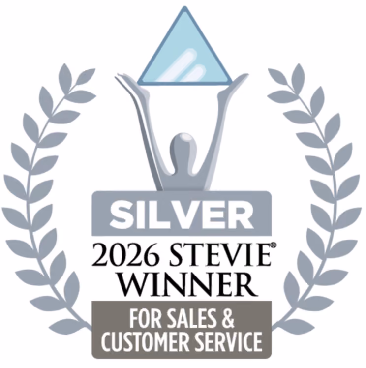 2026 Silver Stevie Winner for Sales and Customer Service