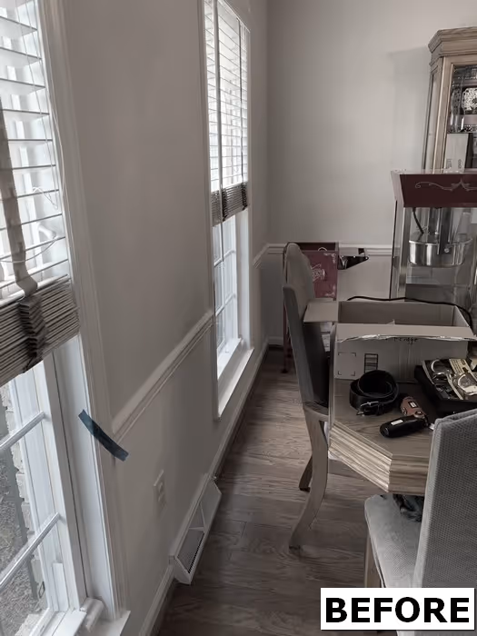 Before renovation image of a kitchen in Hershey, PA featuring wooden flooring and bright natural light