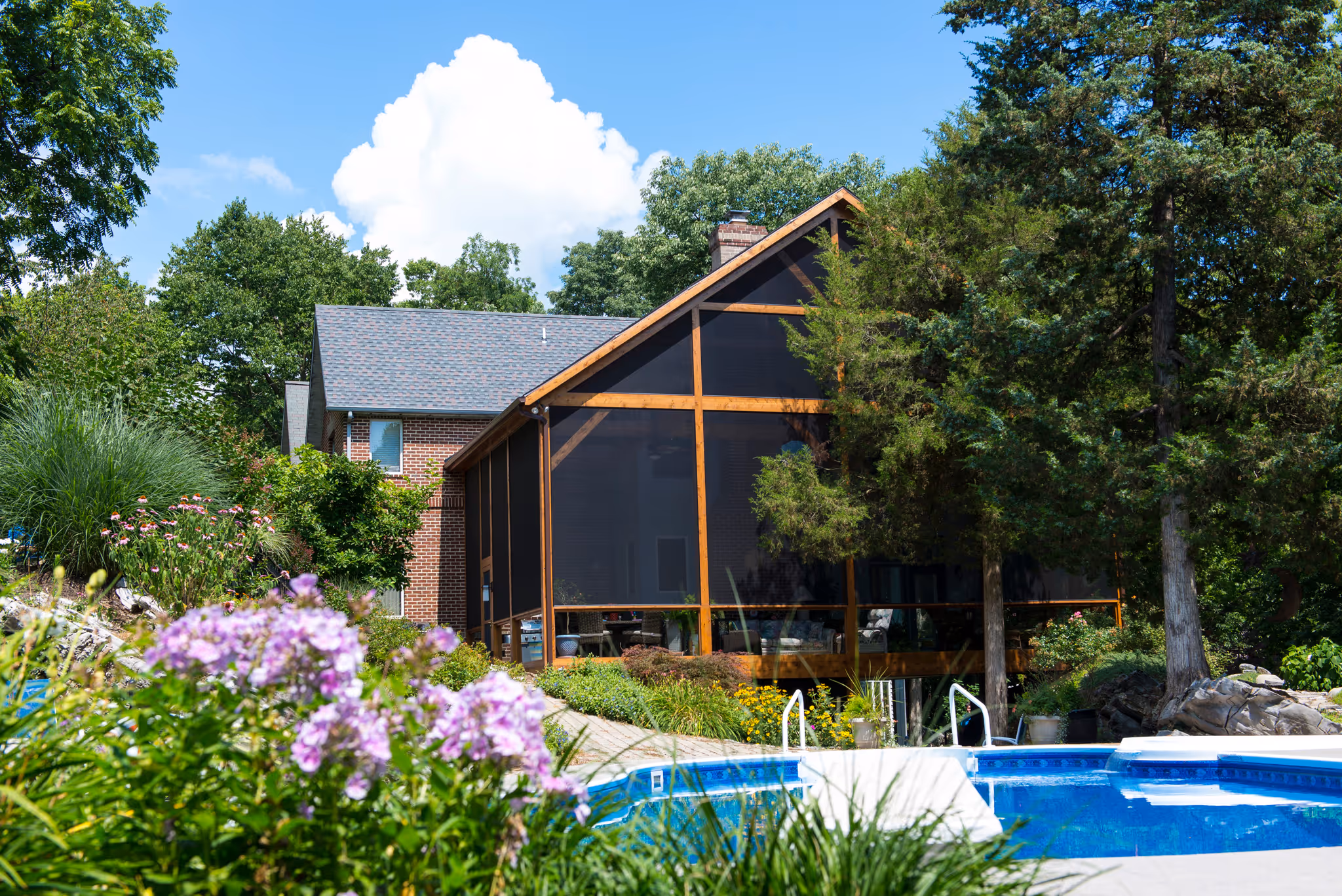 Soaring Screened Porch