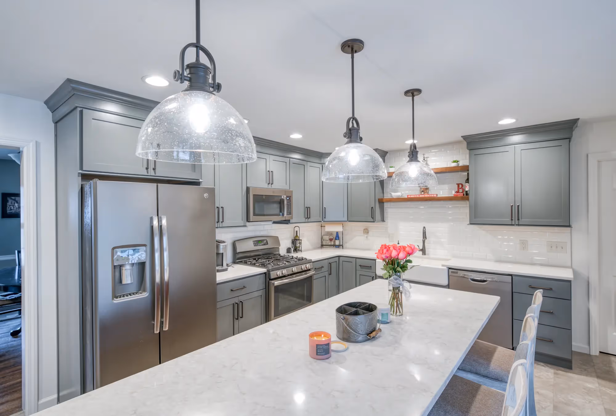 Modern kitchen with a spacious island