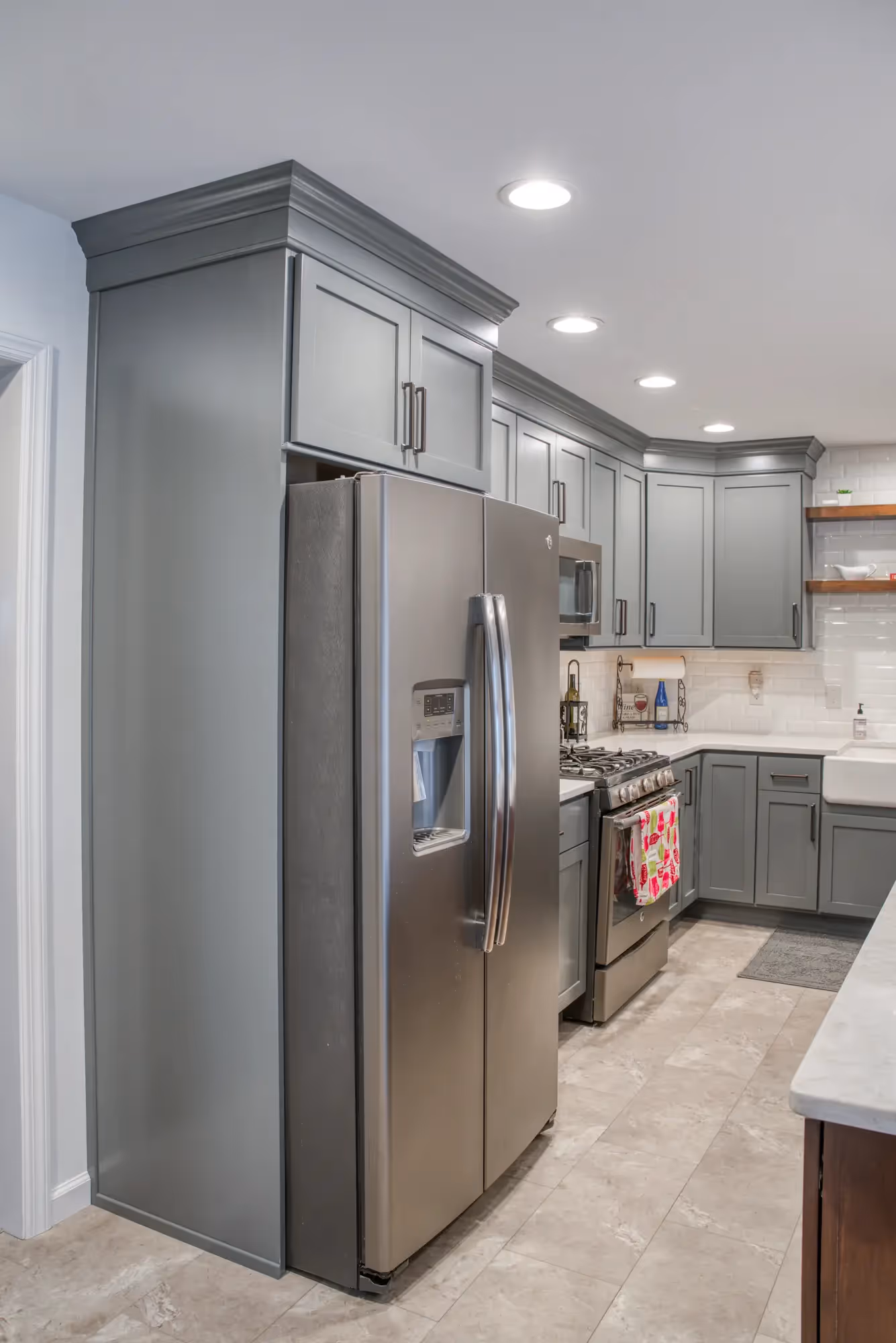 Contemporary kitchen with sleek cabinets and modern design